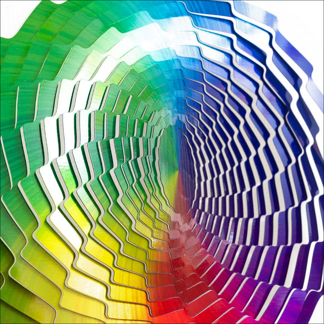 Windspiel Kinetic Art 3D Regenbogen.
