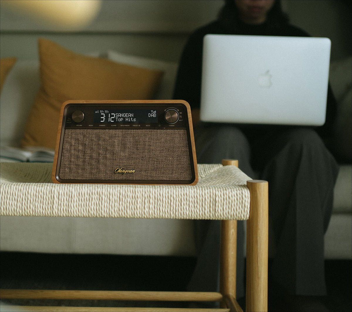 Sangean WR-201D Soundsystem Kirschbaum Natur