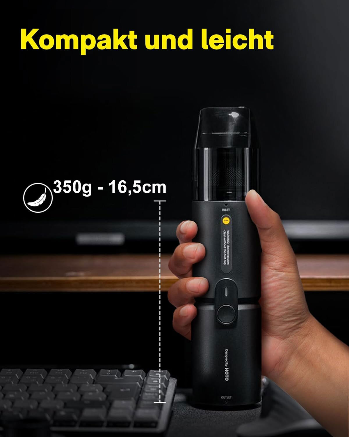 HOTO 4 in 1 Handstaubsauger.