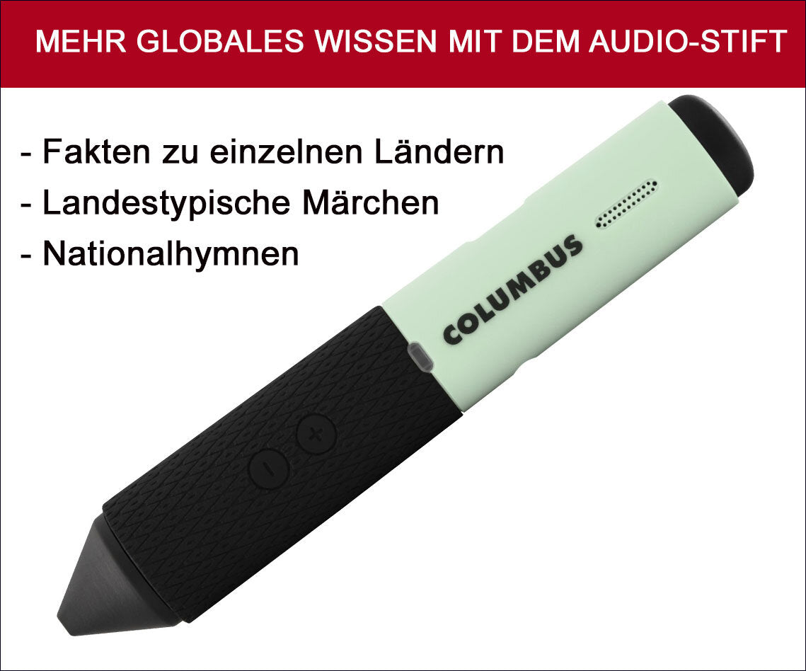 Kinderglobus UNSERE ERDE mit Entdeckerstift.