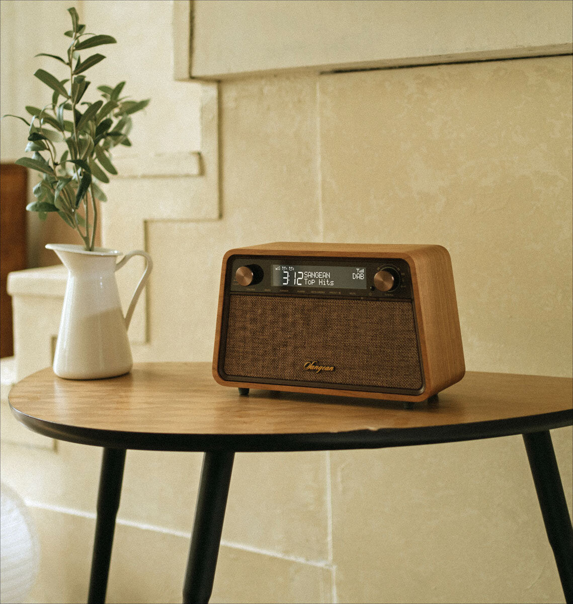 Sangean WR-201D Soundsystem Kirschbaum Natur