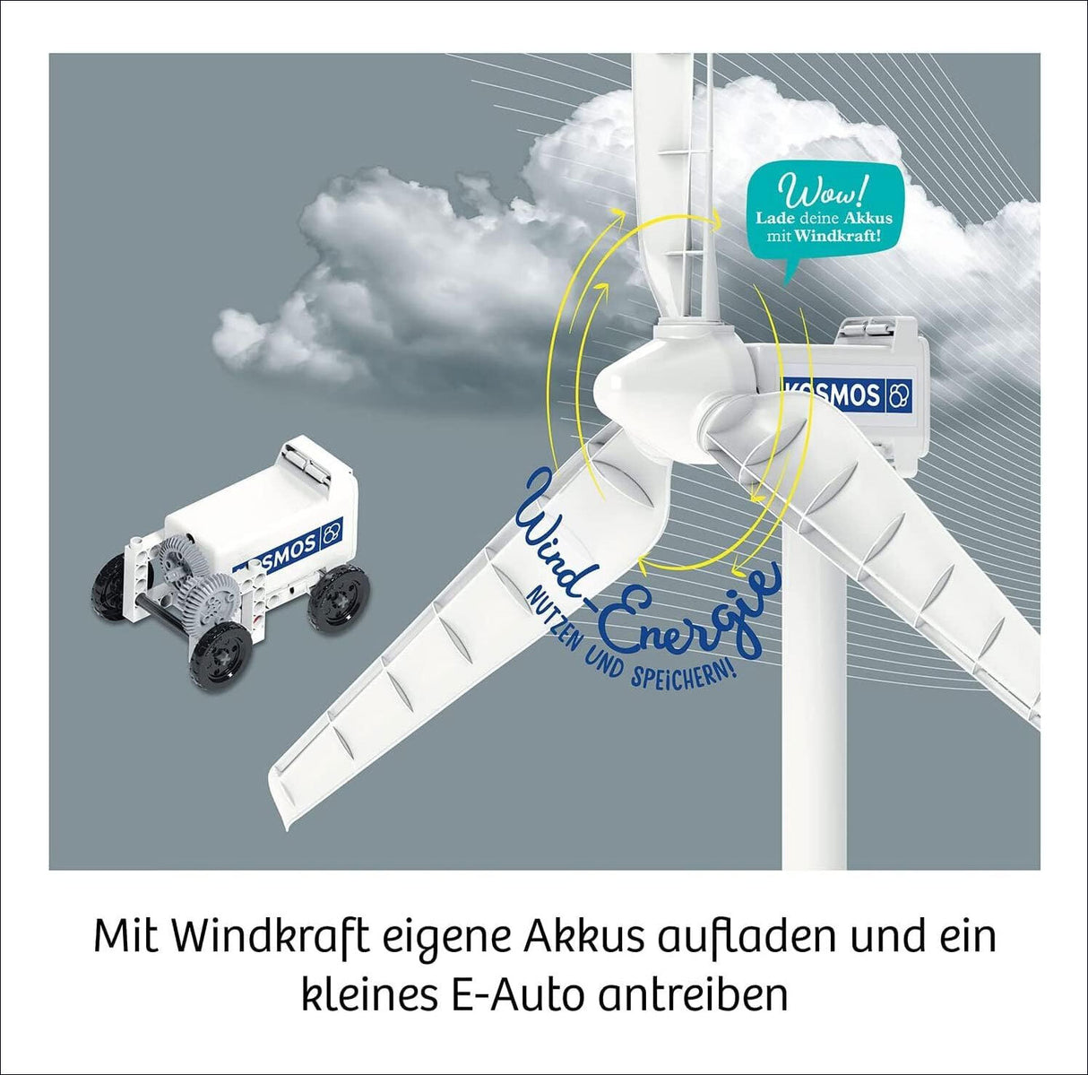 Wind-Rad. KOSMOS-Experimentierkasten.