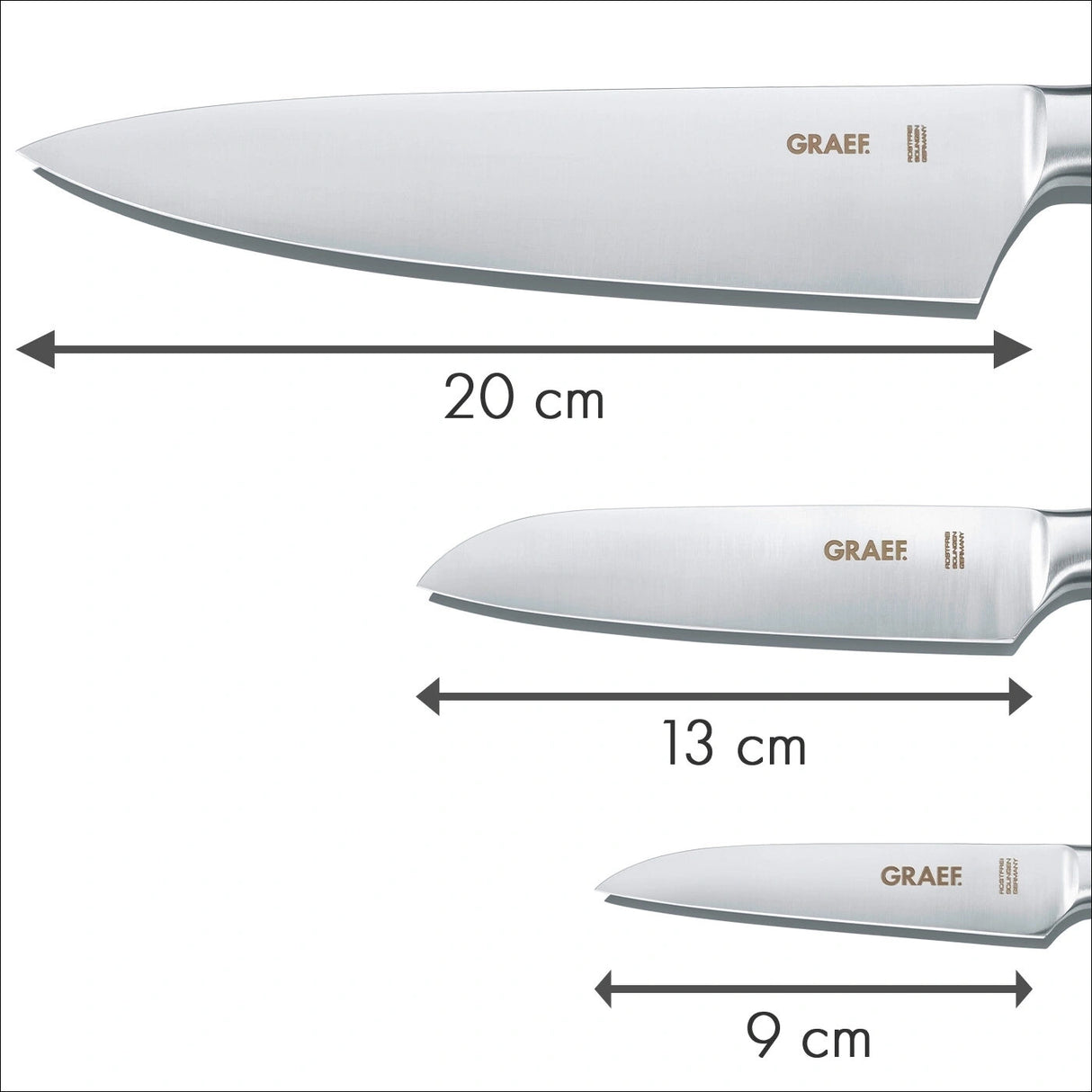 GRAEF Profi Küchenmesser Set. Made in Germany