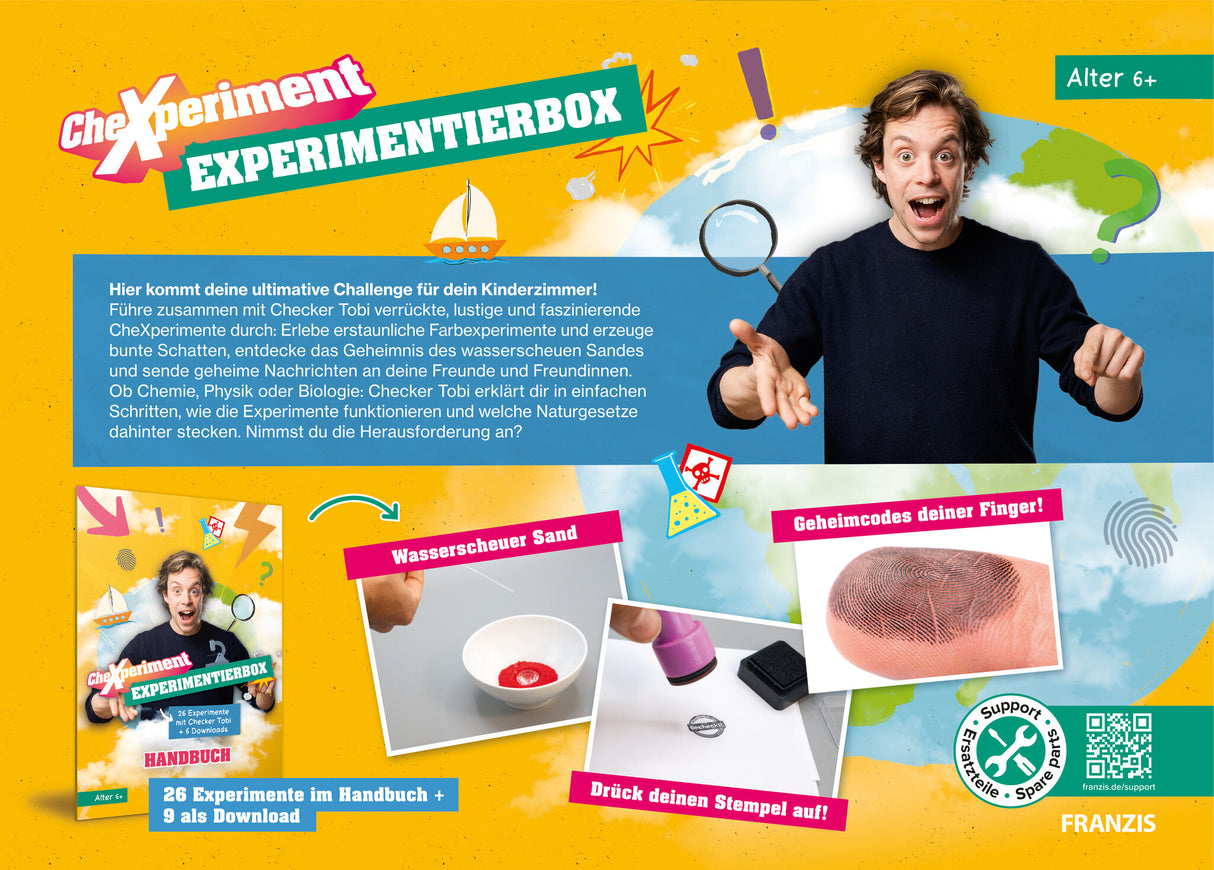 CheXperiment Experimentierbox – 35 Experimente mit Checker Tobi