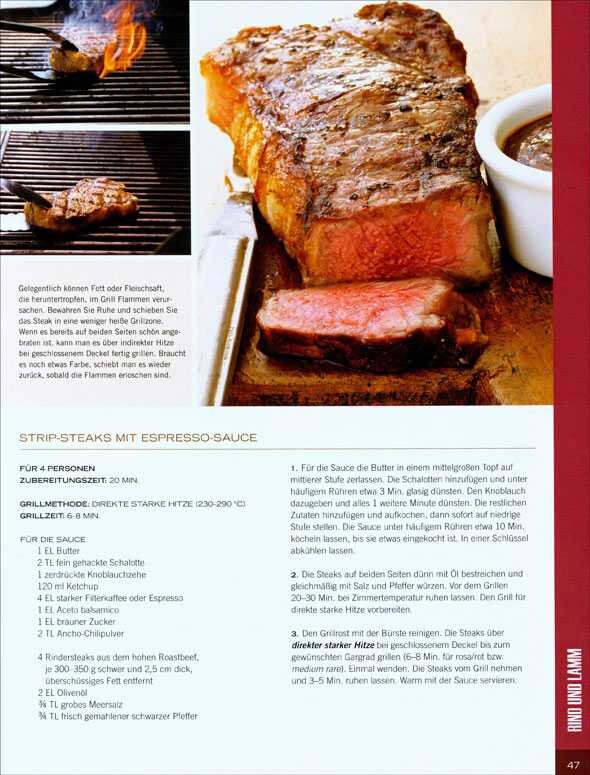 Großes, gebratenes Rindersteak mit rosa Mitte, daneben eine kleine Schüssel mit Sauce.