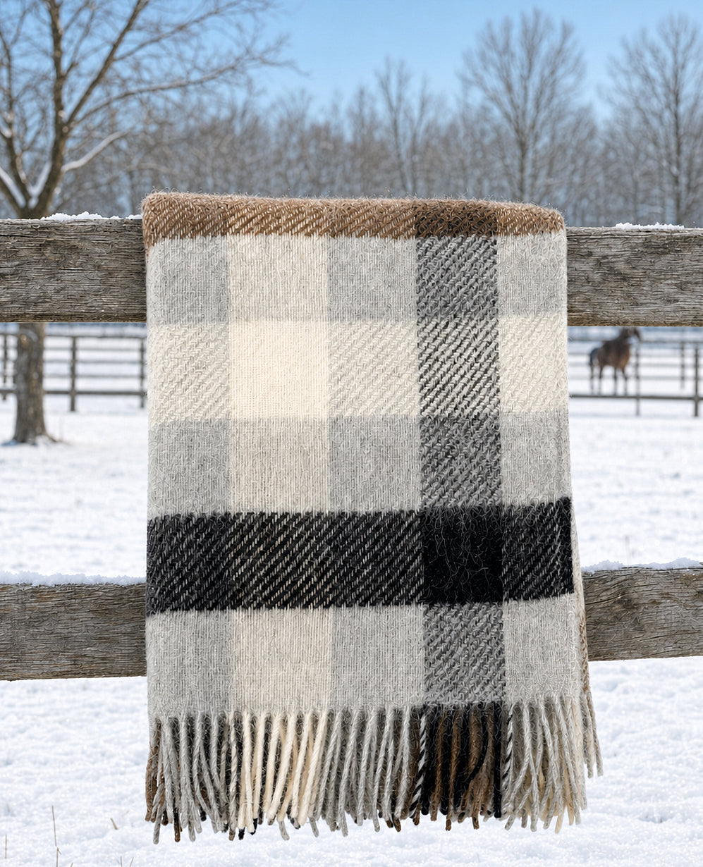 Klippan Wolldecke Gotland Multi Grey