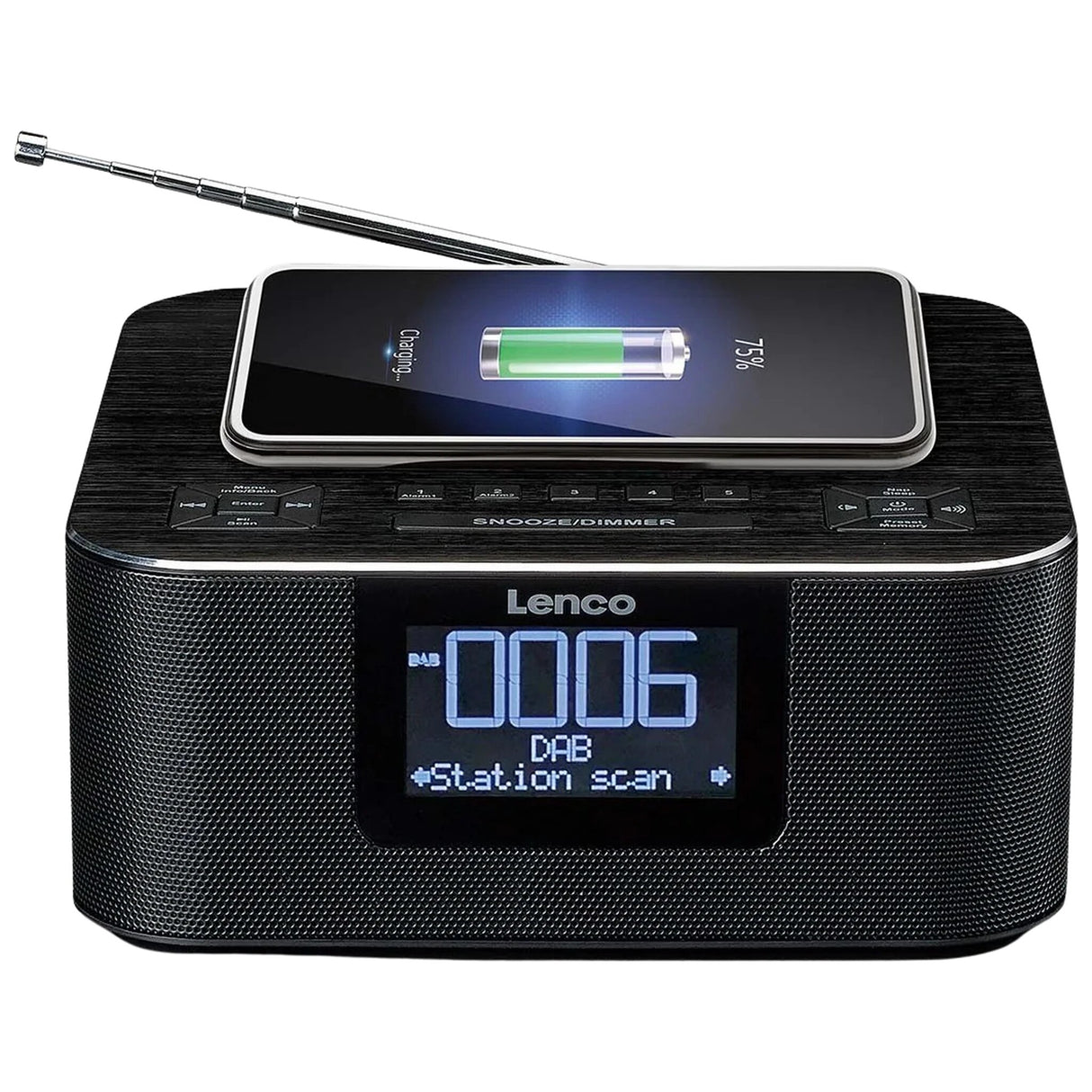 DAB+ Radiowecker Lenco CR-650BK