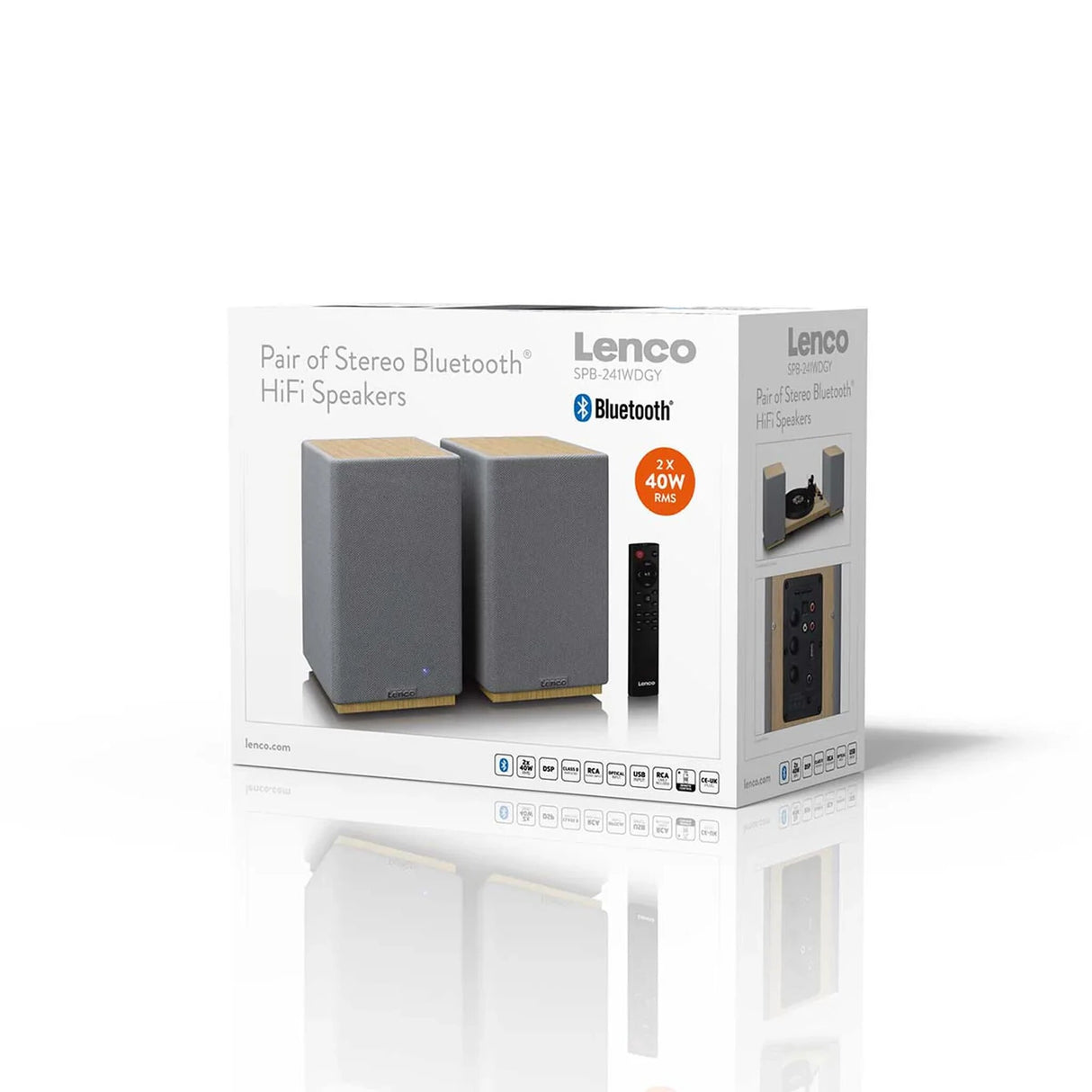 Lenco SPB-241WDGY Bluetooth-Stereo-Lautsprecher