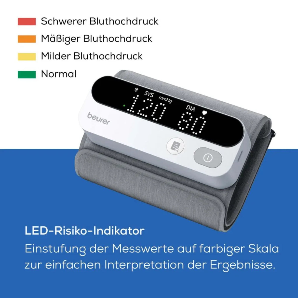 Beurer BM 59. Bluetooth-Oberarm-Blutdruckmessgerät