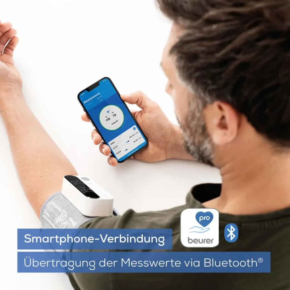 Beurer BM 59. Bluetooth-Oberarm-Blutdruckmessgerät
