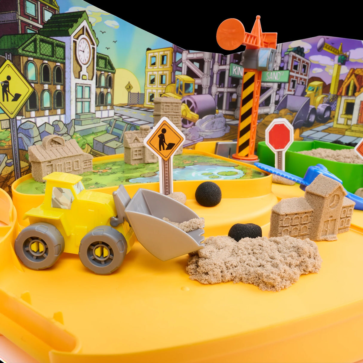 Kinetic Sand Deluxe Baustellen-Koffer