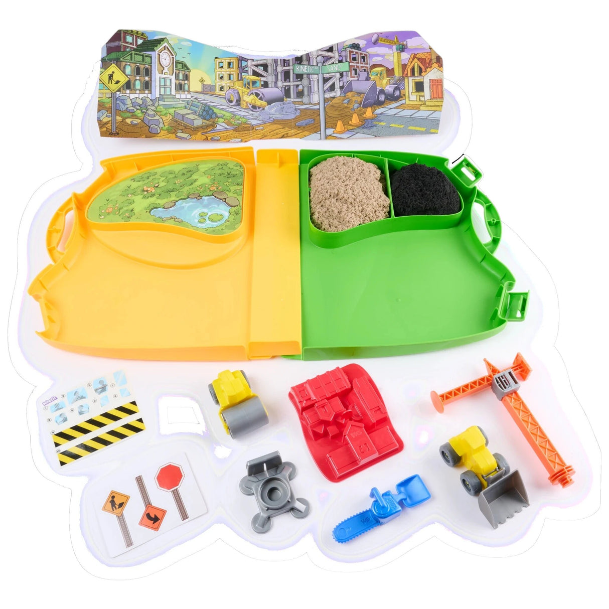 Kinetic Sand Deluxe Baustellen-Koffer