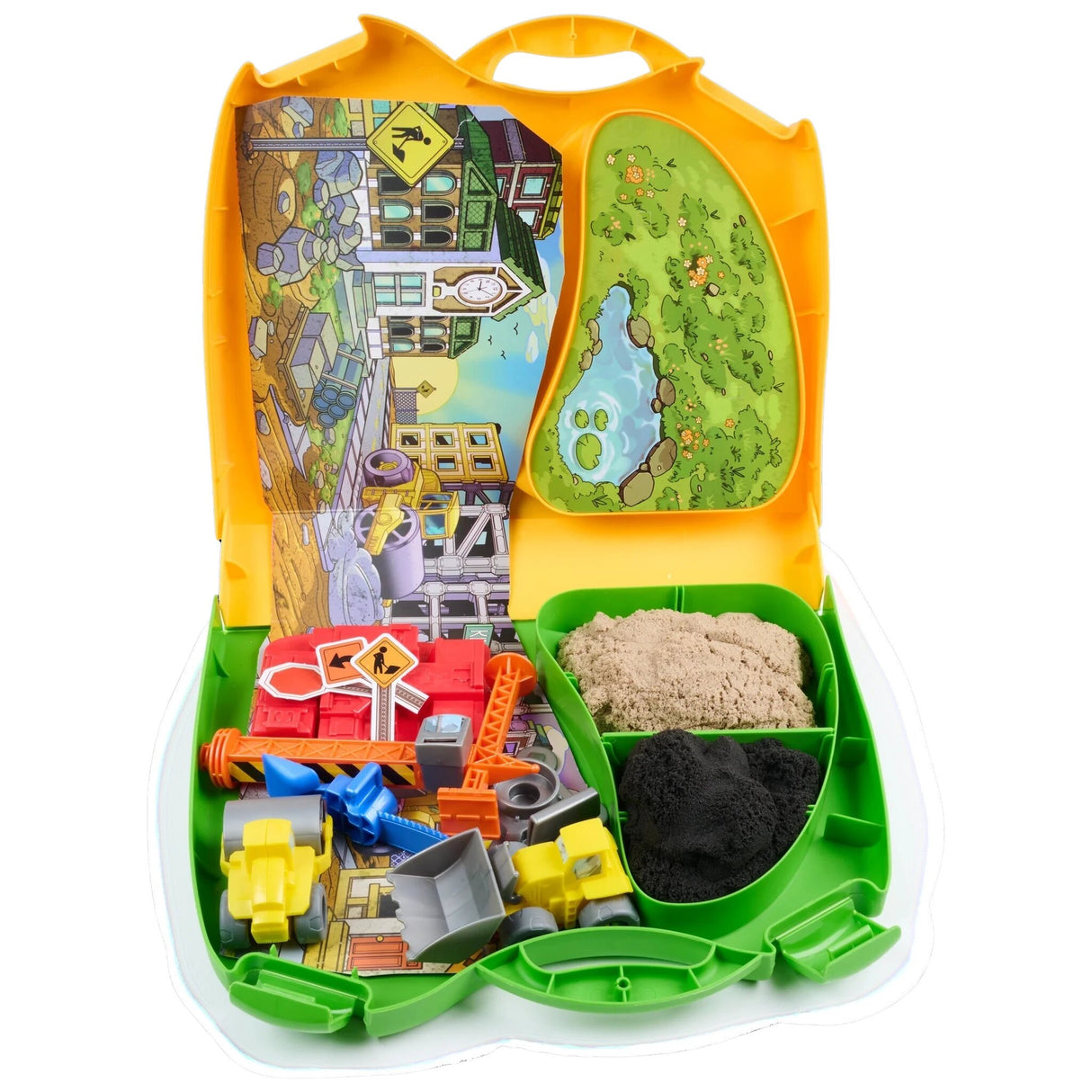 Kinetic Sand Deluxe Baustellen-Koffer