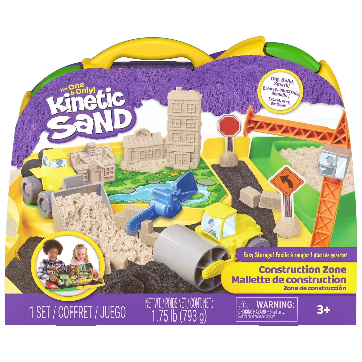 Kinetic Sand Deluxe Baustellen-Koffer