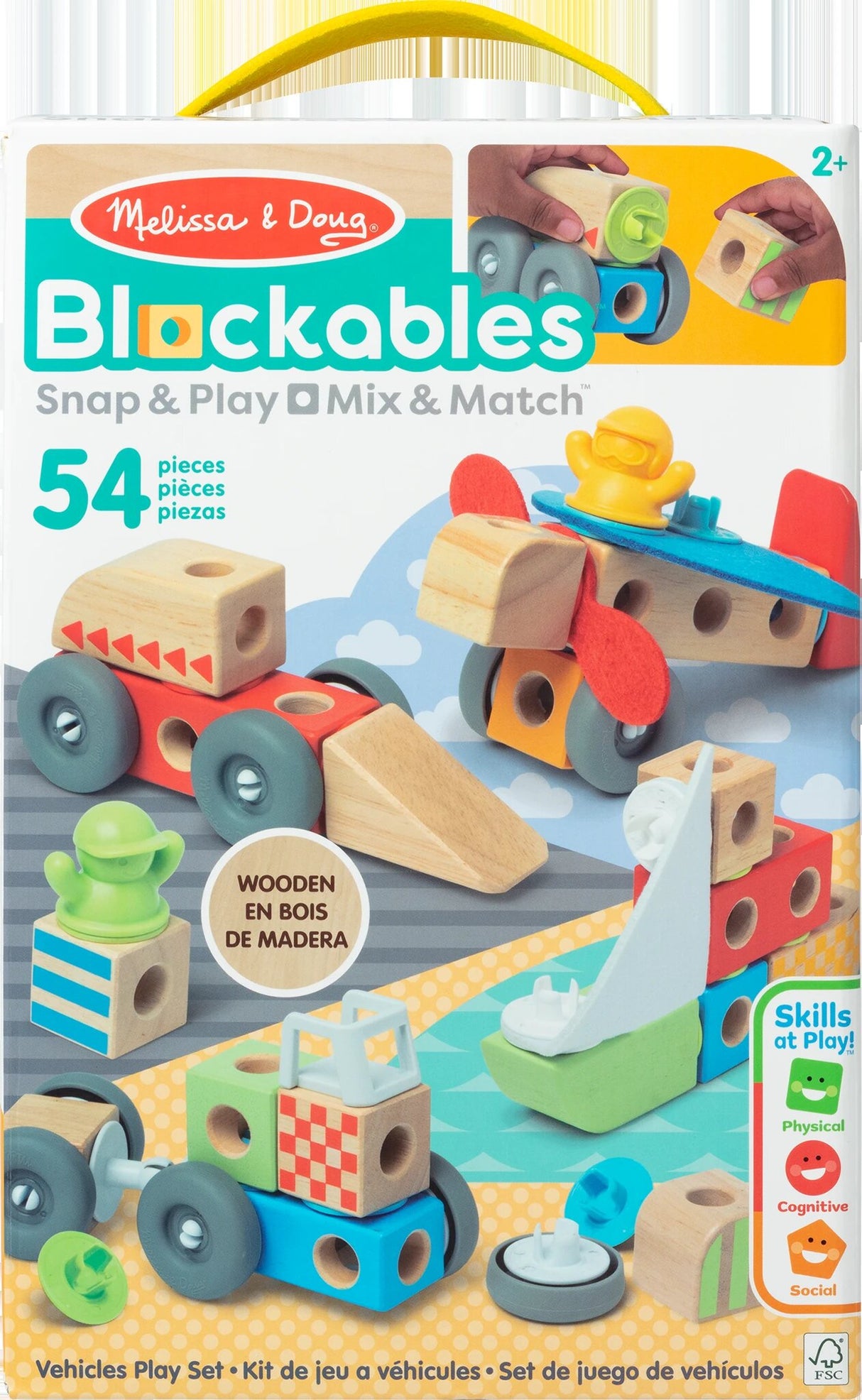 Blockables Fahrzeuge-Set. 54-teilg