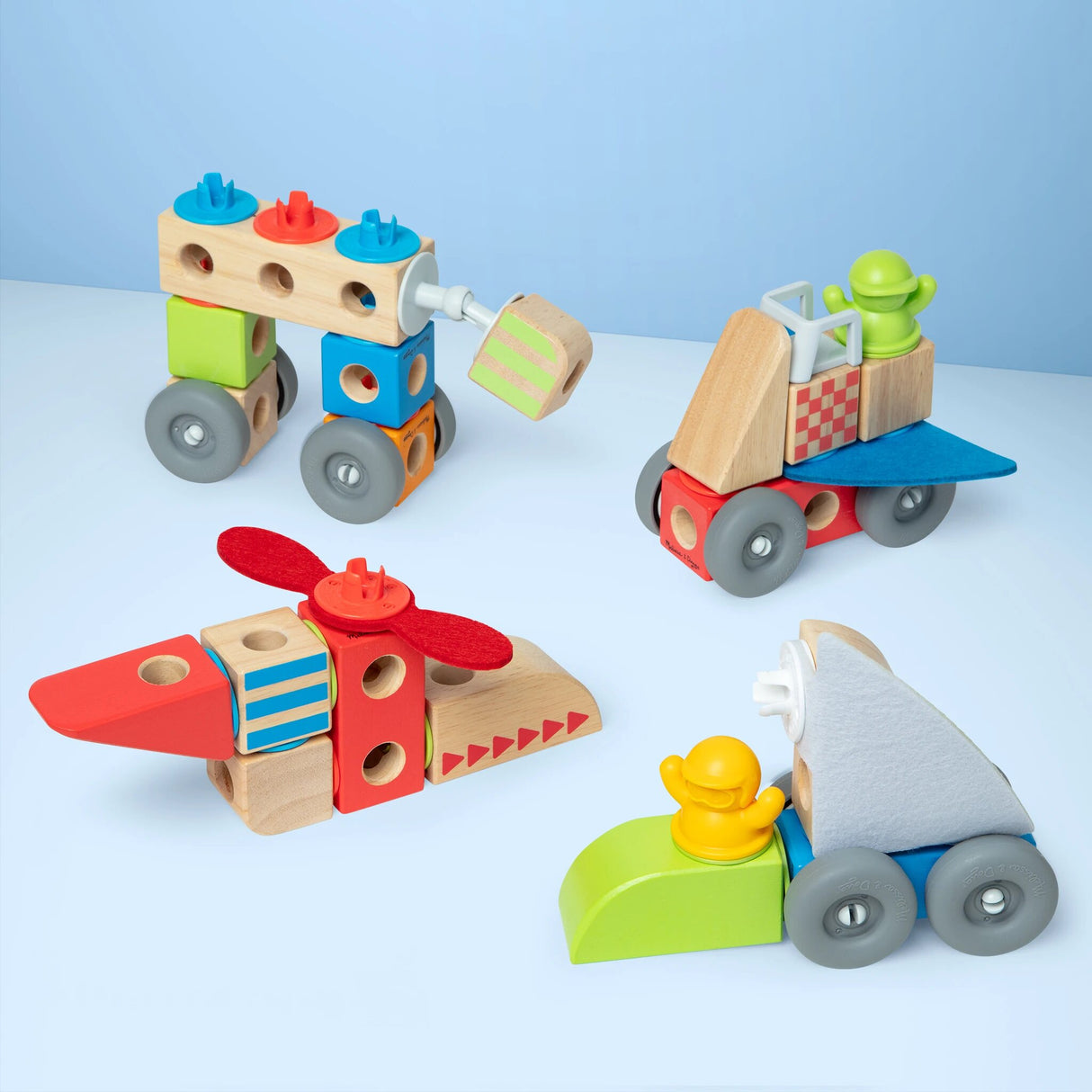 Blockables Fahrzeuge-Set. 54-teilg
