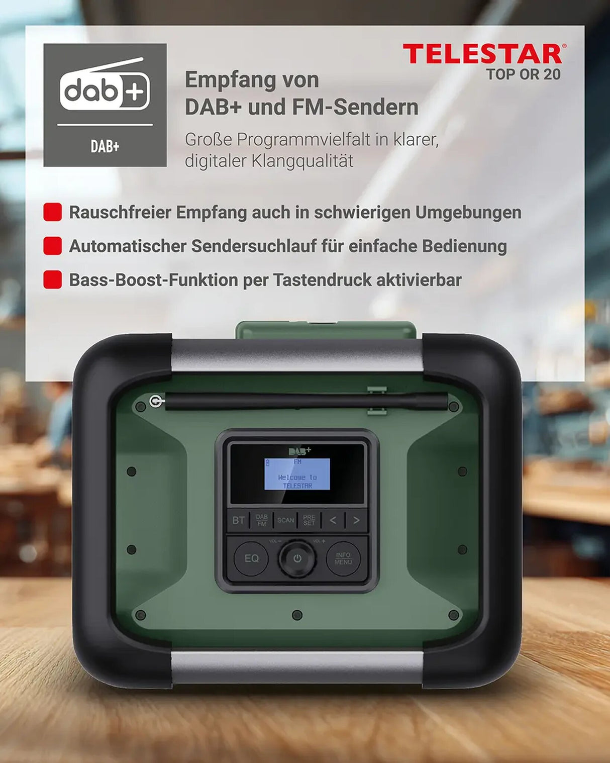TELESTAR TOP OR 20 Outdoor- & Baustellenradio