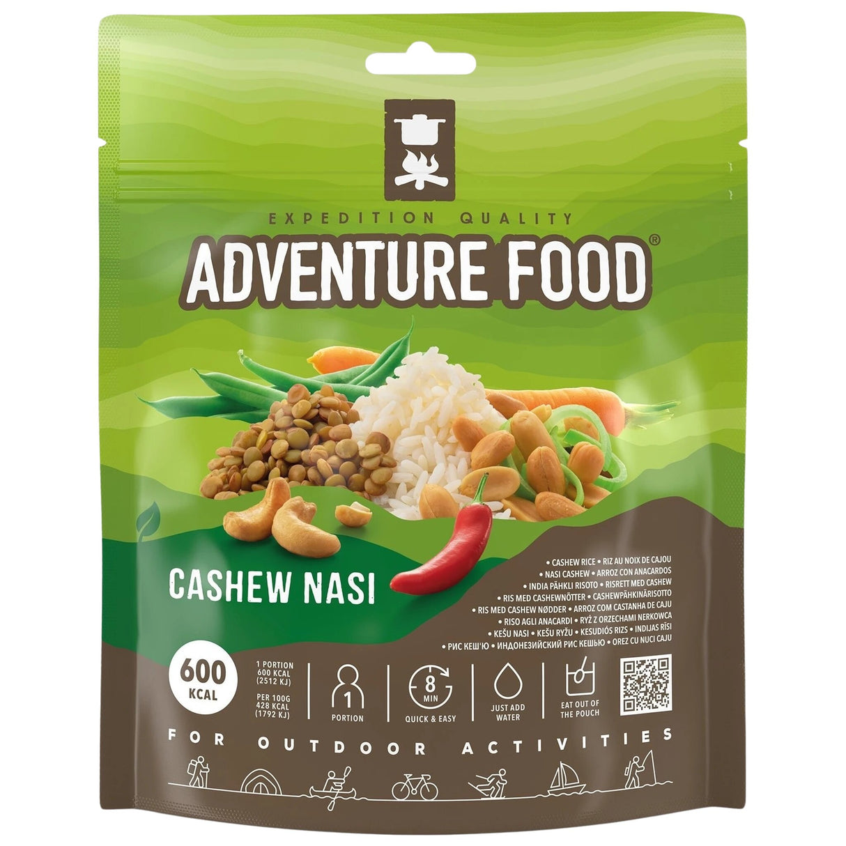 Adventure Food Nasi Cashew. Vegetarisches Reisgericht