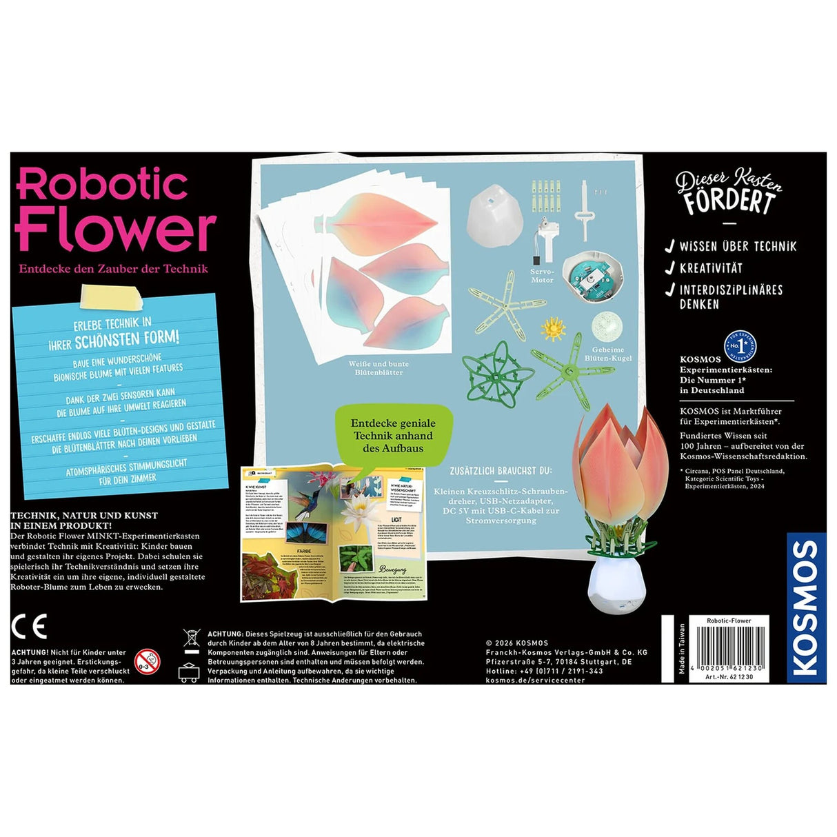 Robotic Flower: KOSMOS Experimentierkasten