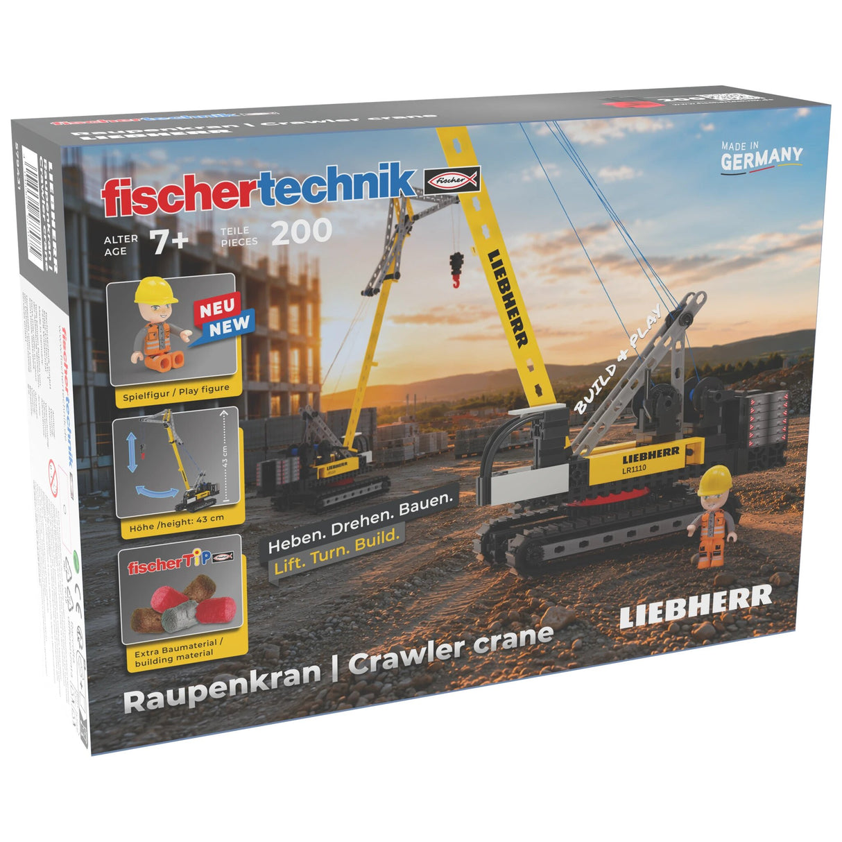 Liebherr Raupenkran. Fischertechnik made in Germany