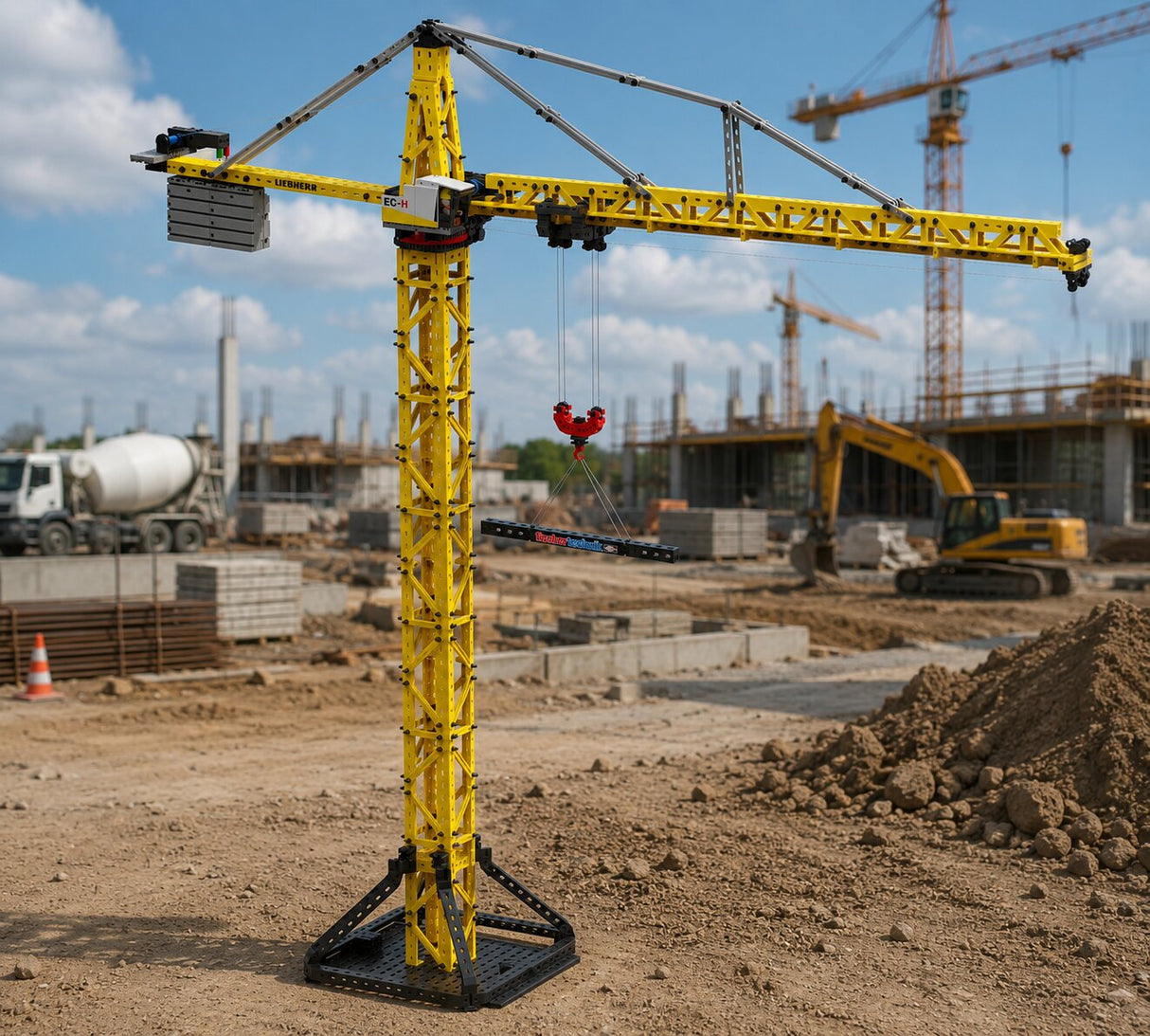 Liebherr High-Top Kran RC. Fischertechnik made in Germany