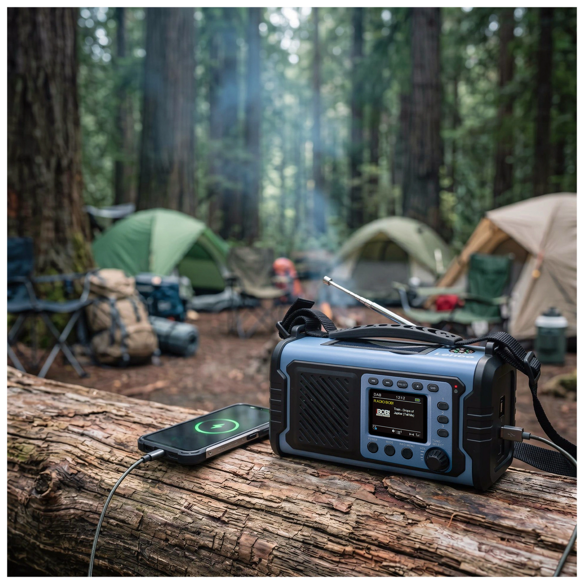 Lenco PDR-255BU Notfall und Outdoor DAB+ Radio