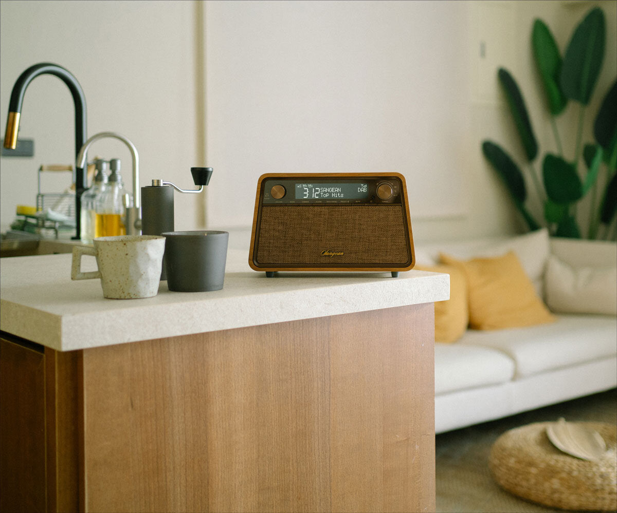 Sangean WR-201D Soundsystem Kirschbaum Natur