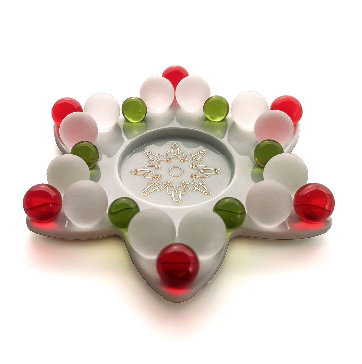 Glasperlen Adventsstern