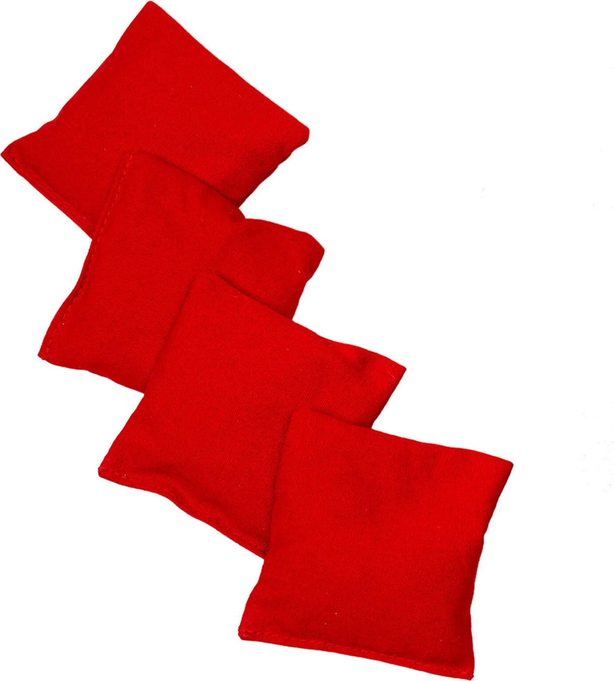 4er Set Wurfsäckchen rot für Cornhole Original-Version