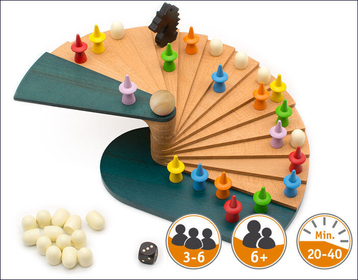 Drachentreppe. Familienspiel made in Germany