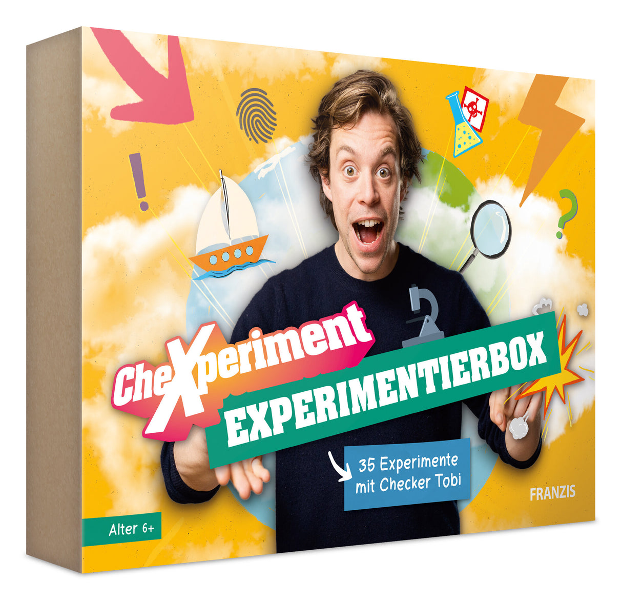 CheXperiment Experimentierbox – 35 Experimente mit Checker Tobi