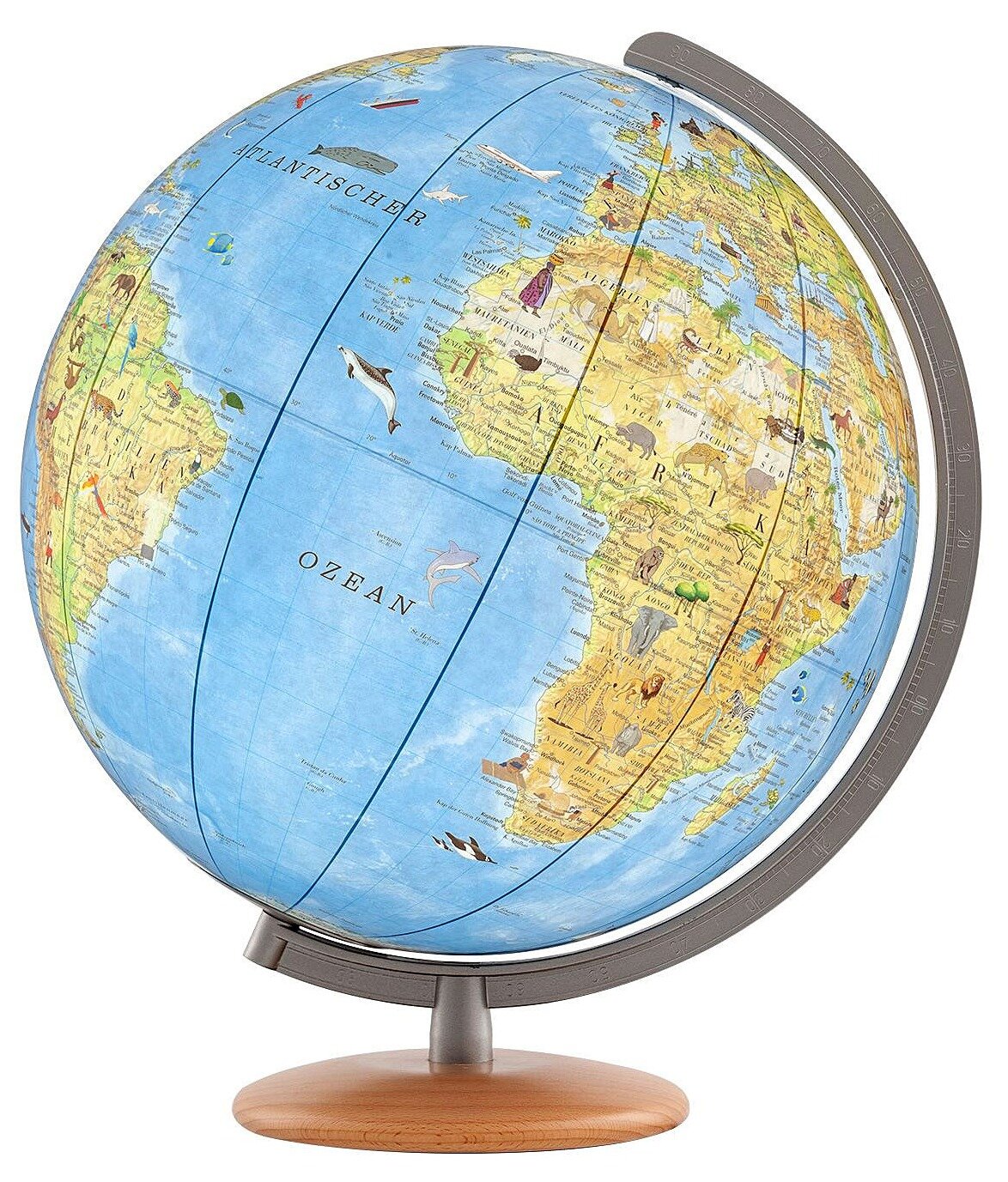 Kinderglobus UNSERE ERDE mit Entdeckerstift.