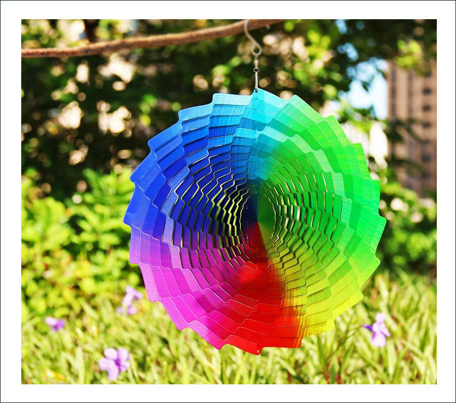 Windspiel Kinetic Art 3D Regenbogen.