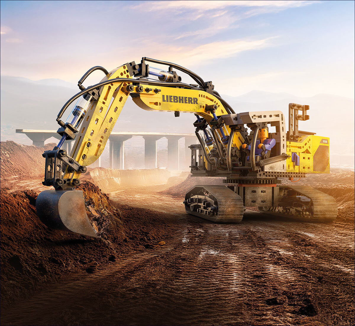 Fischertechnik Liebherr Bagger R 938.