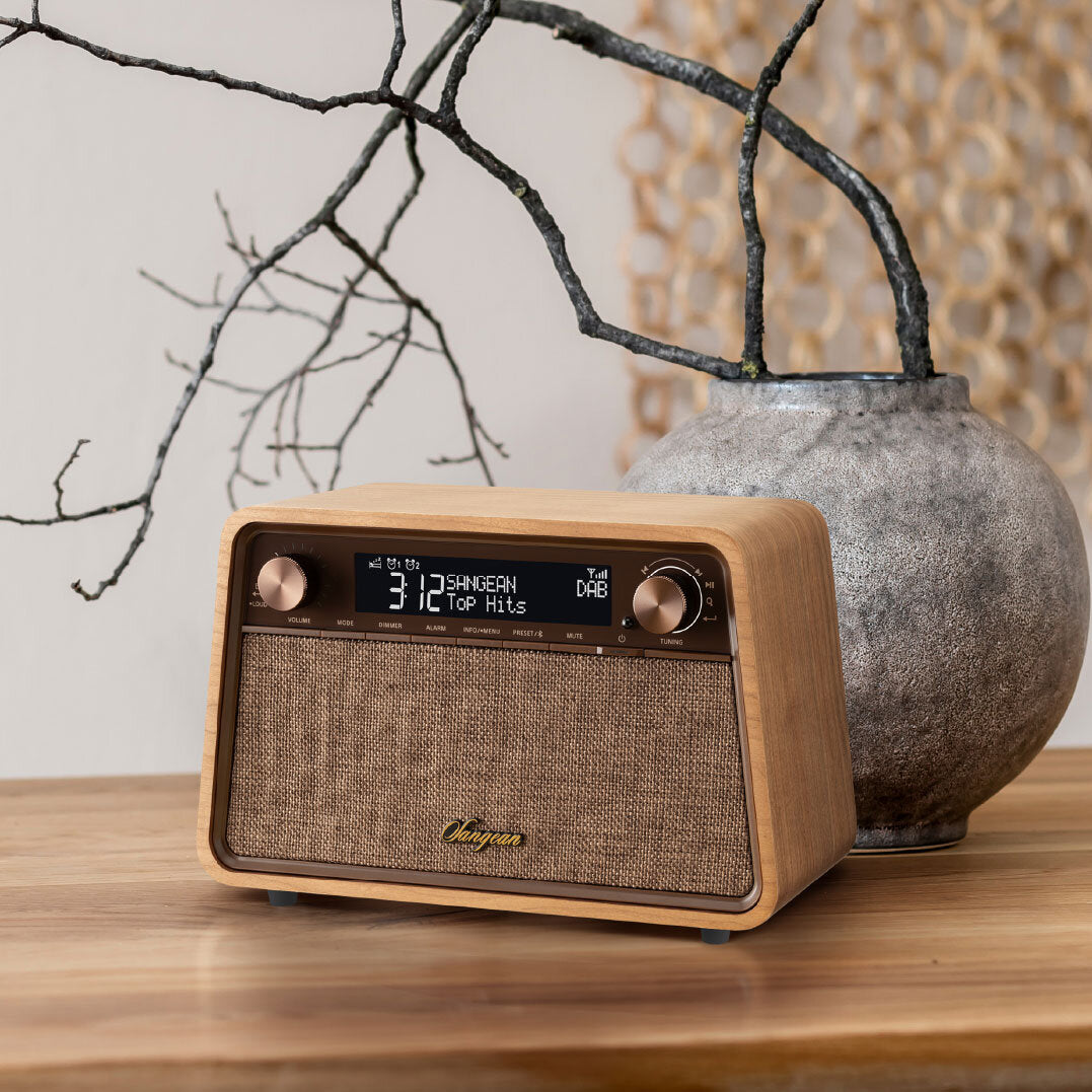 Sangean WR-201D Soundsystem Kirschbaum Natur