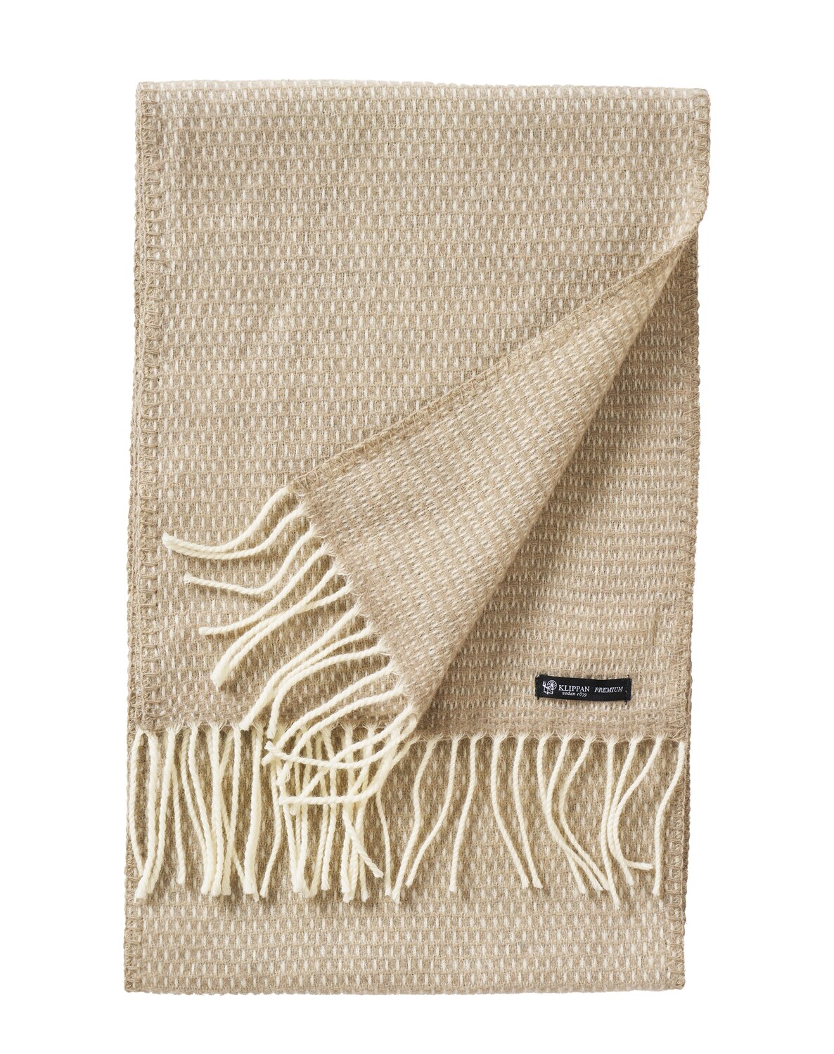 Klippan HUGO Wollschal Taupe