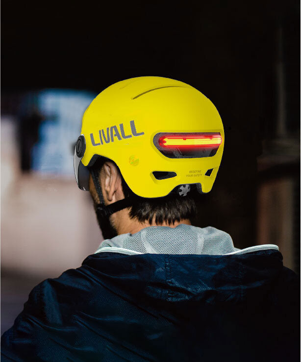 Livall L23 Visierhelm gelb (Größe M 54-58 cm)