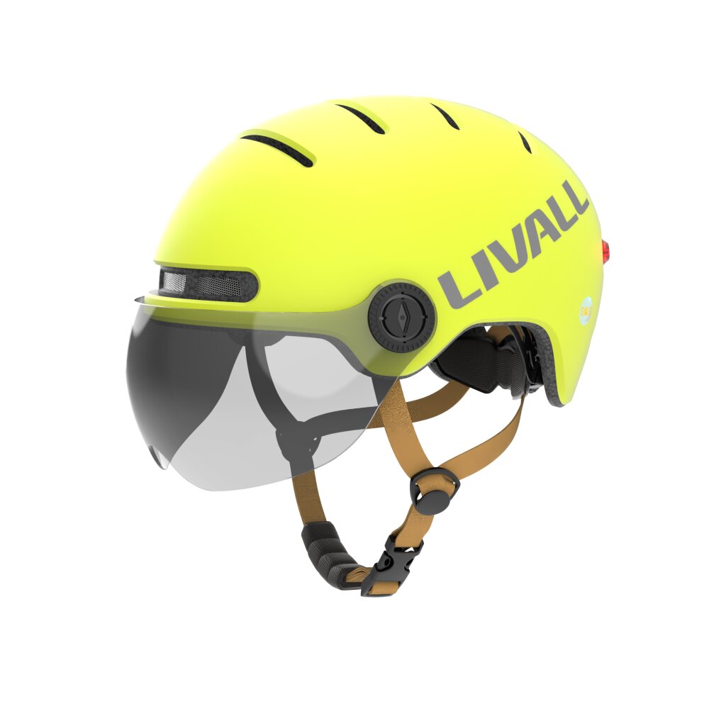 Livall L23 Visierhelm gelb (Größe M 54-58 cm)