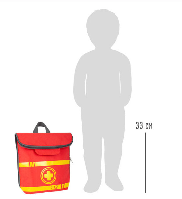 Notarzt Rucksack mit Holzinstrumenten