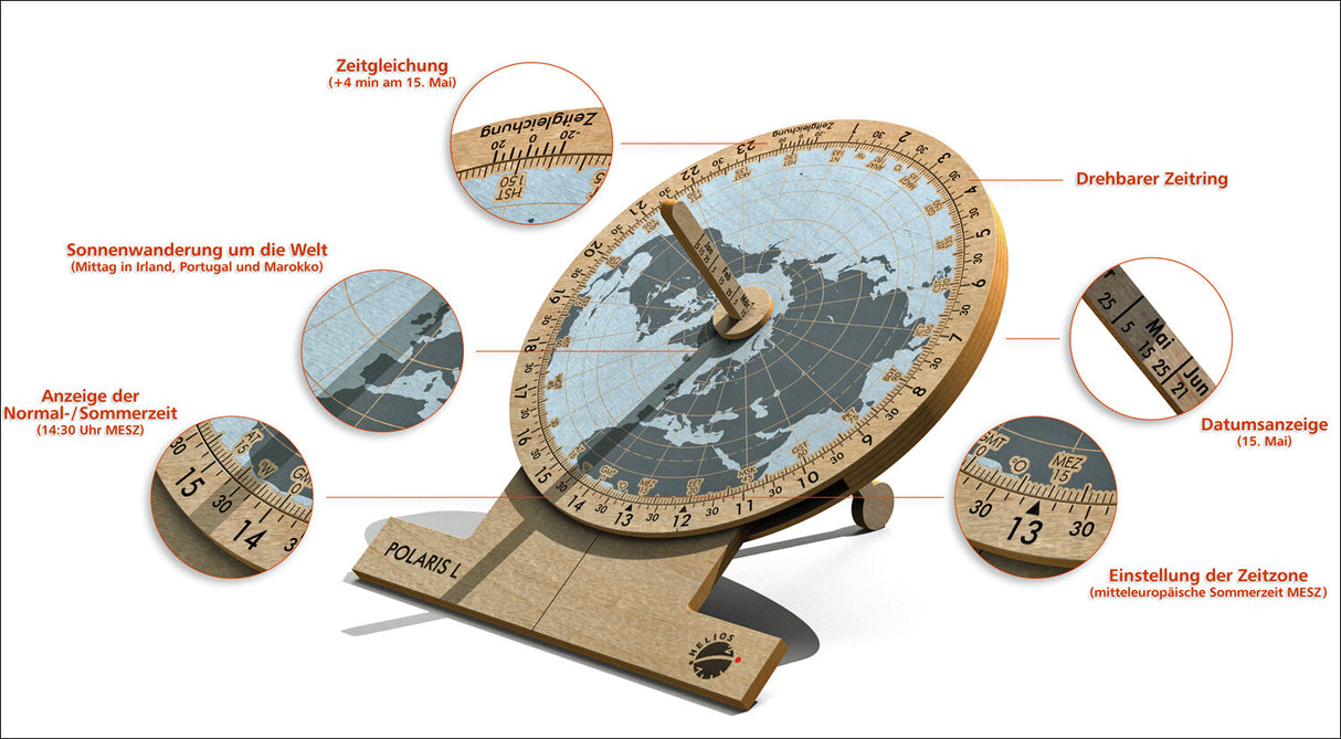 POLARIS L Sonnenuhr-Bausatz