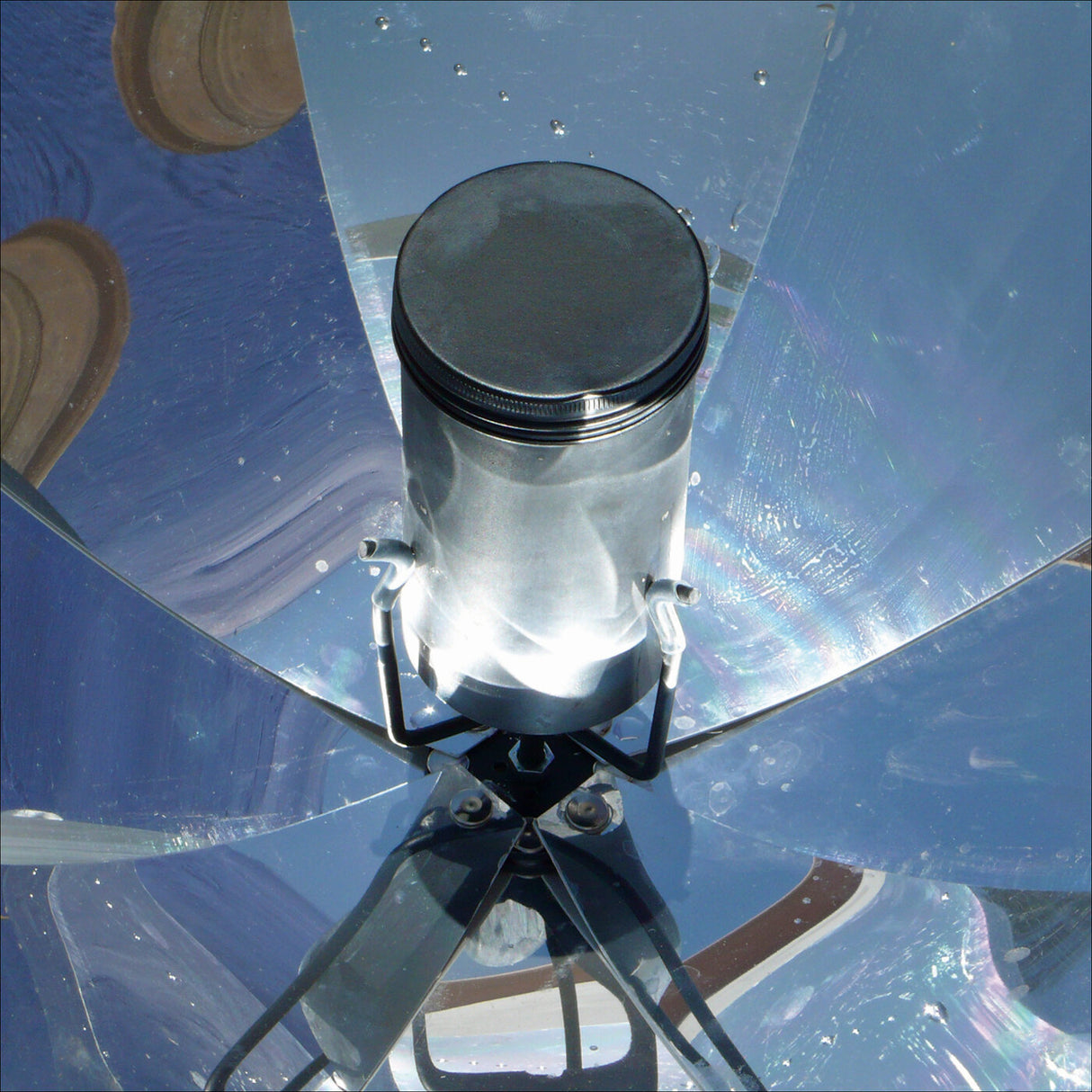 Solarkocher. Parabolspiegel -Bausatz