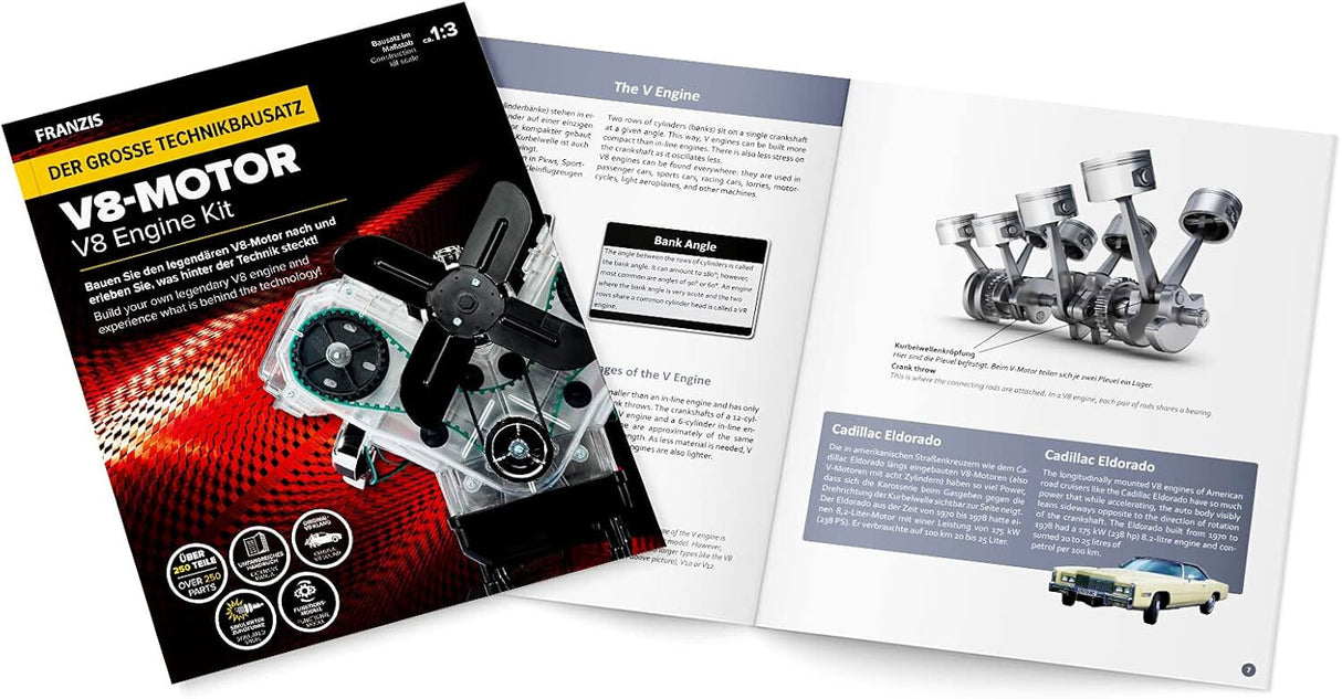 Technikbausatz V8-Motor