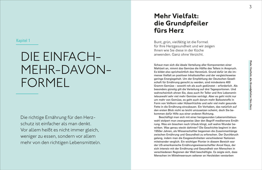 Ernährung für das Herz.