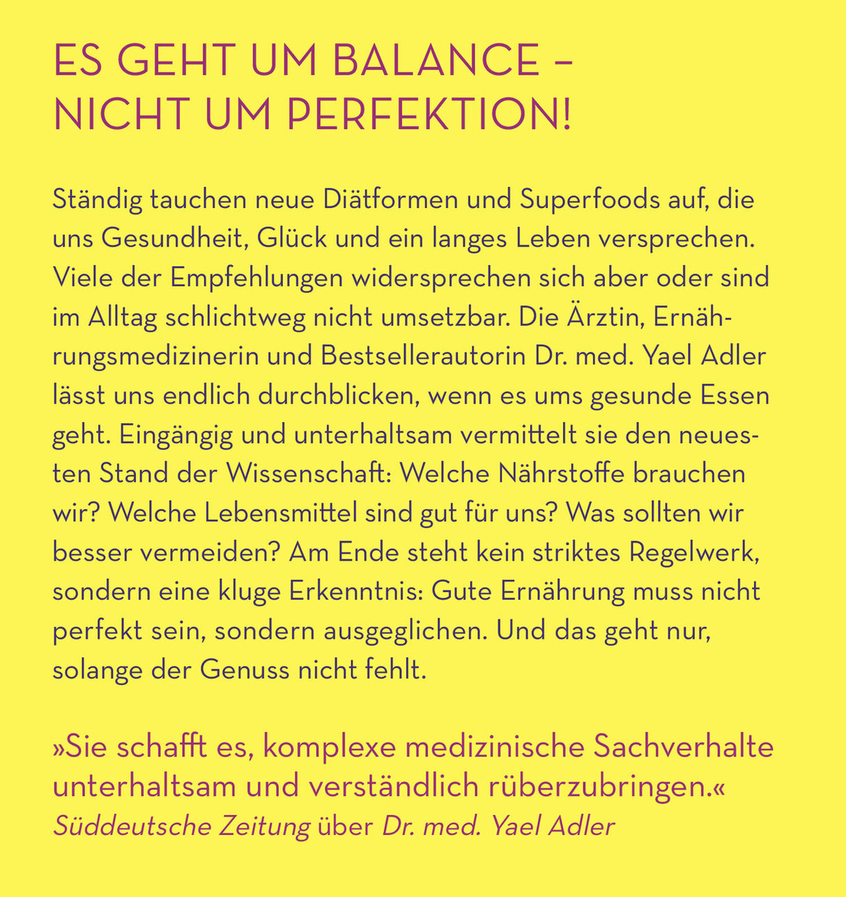 Genial ernährt! Klüger essen, entspannter genießen, besser leben.