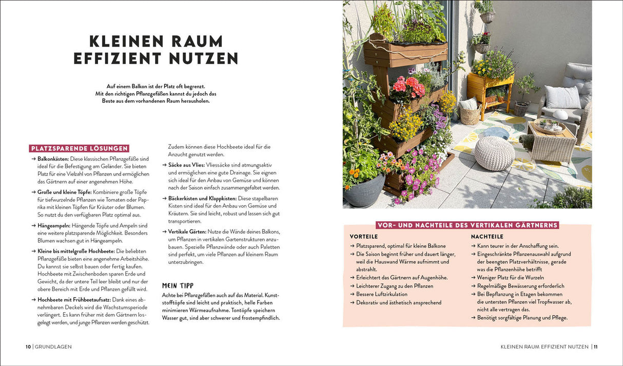 Balkonglück mit wenig Aufwand.