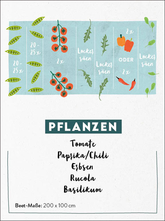 Kartenset: Einfach und schnell zum Gemüsegarten.