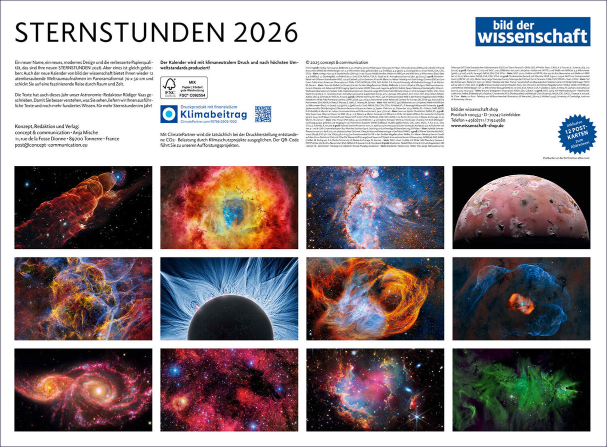 Sternstunden 2026 Wandkalender