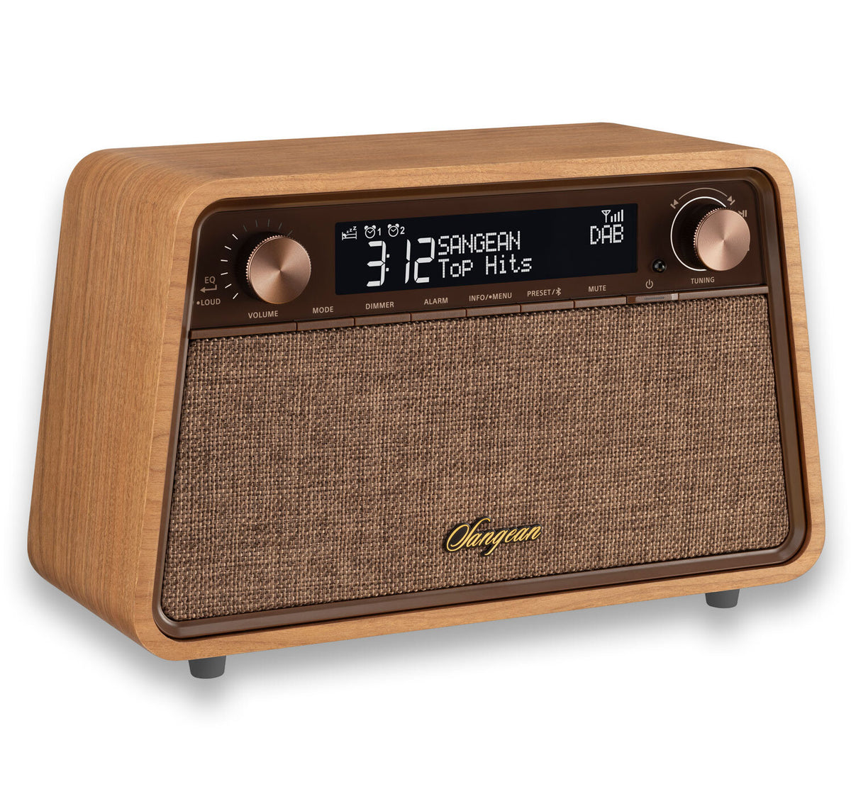 Sangean WR-201D Soundsystem Kirschbaum Natur