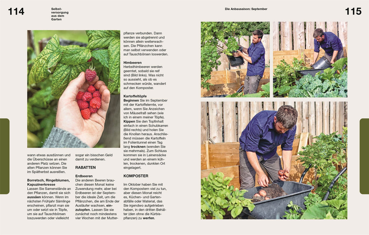 Selbstversorgung aus dem Garten.