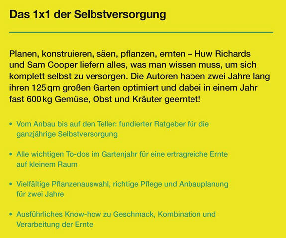 Selbstversorgung aus dem Garten.